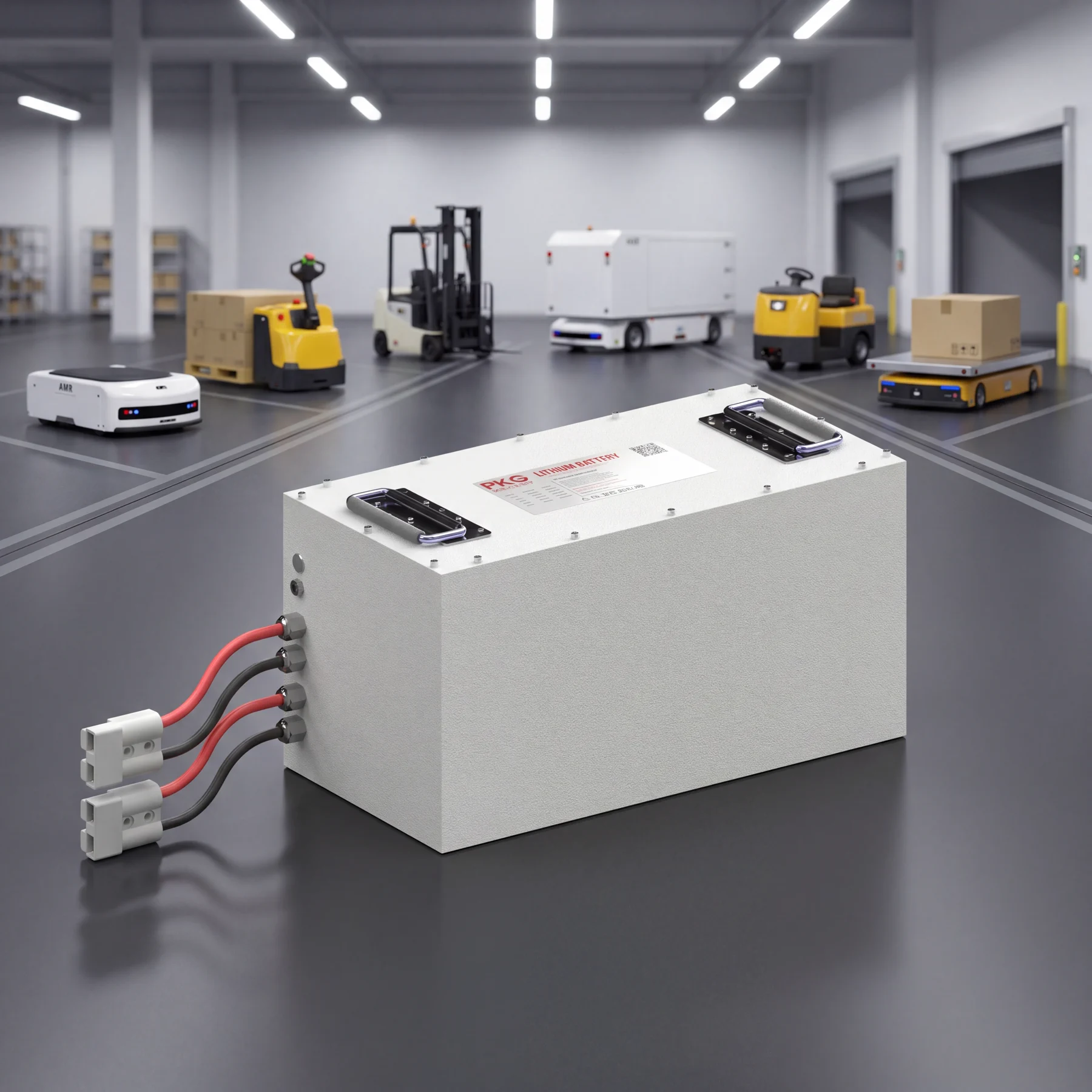 Bình ắc quy pin lithium cho AGV / Robot 24V 100Ah (V1)